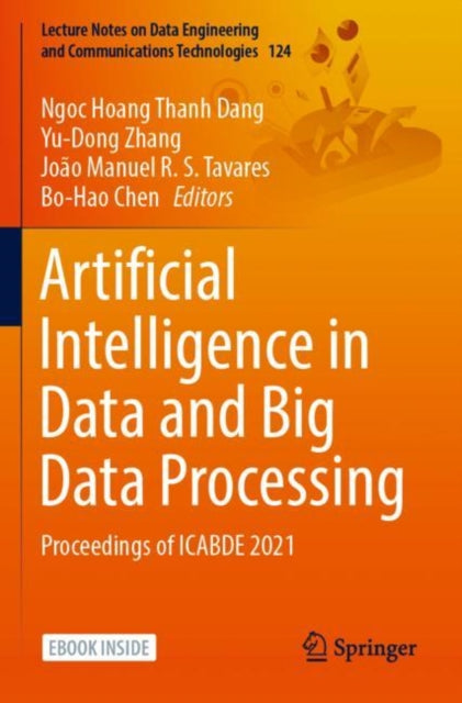 Book cover of: Artificial Intelligence in Data and Big Data Processing. By: Ngoc Hoang Thanh Dang