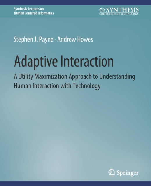 Book cover of: Adaptive Interaction. By: Stephen J. Payne