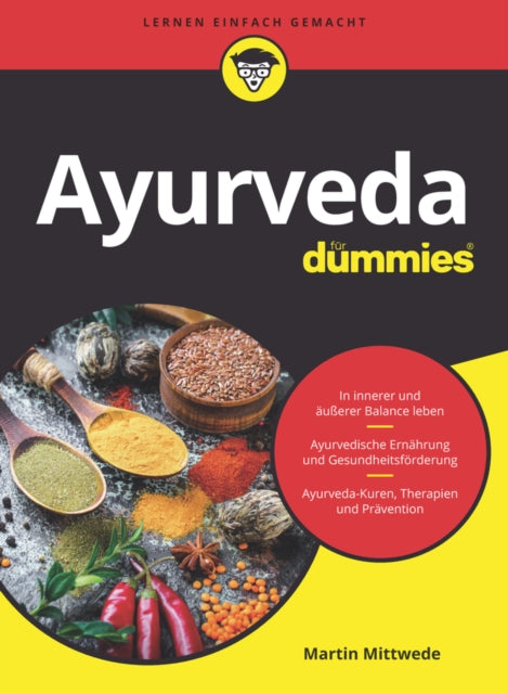 Book cover of: Ayurveda fur Dummies. By: Martin Mittwede