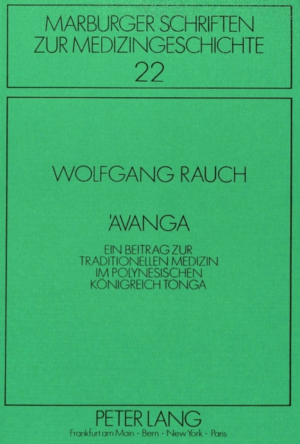Book cover of: 'Avanga. By: Wolfgang Rauch