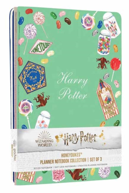 Book cover of: Harry Potter: Honeydukes Planner Notebook Collection (Set of 3). By: Insights