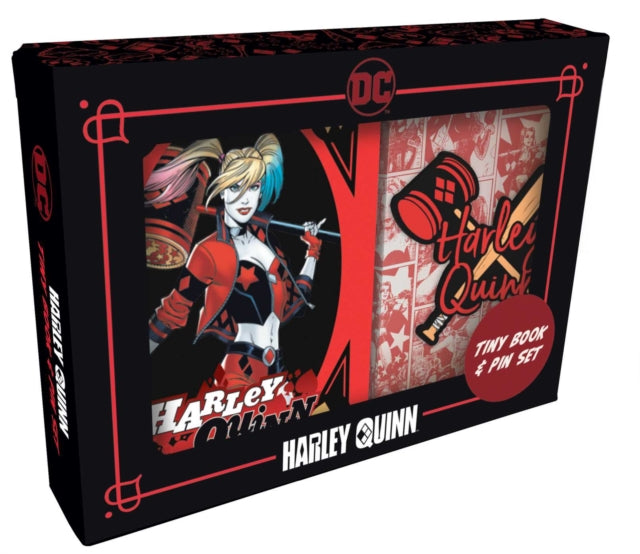 Book cover of: DC Comics: Harley Quinn Tiny Book and Pin Set. By: Insight Insight Editions