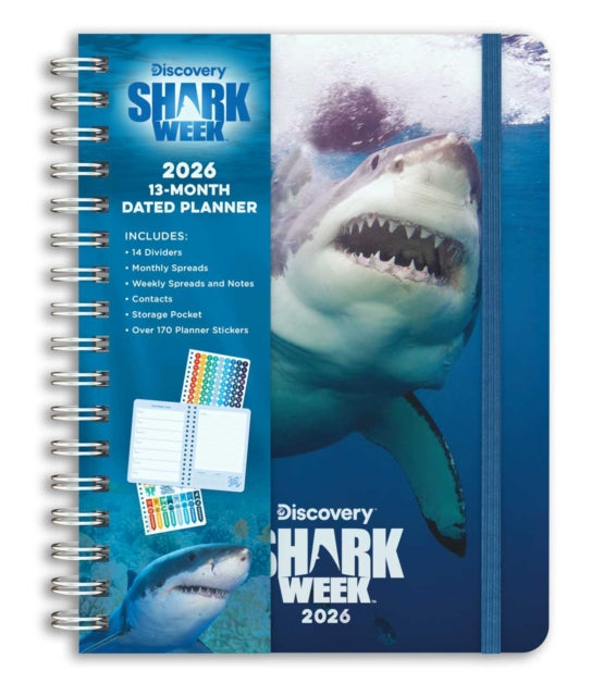 Book cover of: 2026 Shark Week 13-Month Weekly Planner