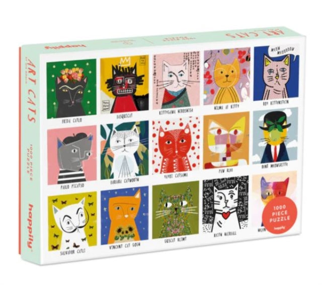 Art Cats by Nia Gould - 1,000 Piece Puzzle