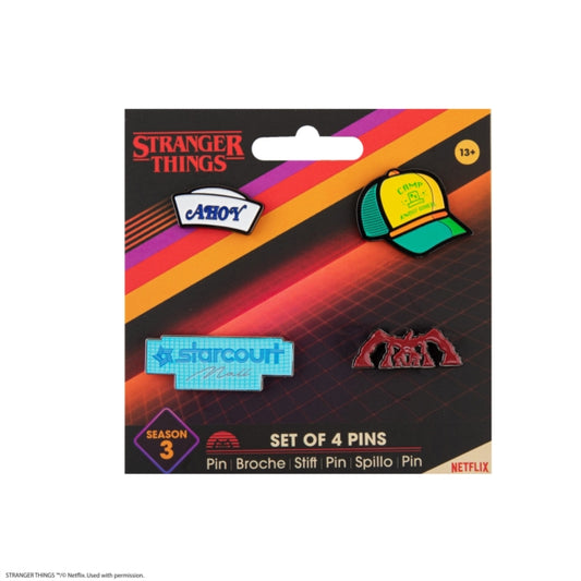 Book cover of: Pin set of 4 - Stranger Things Season 3
