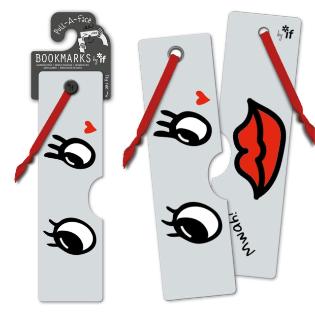 Pull - a - Face Bookmarks - Love