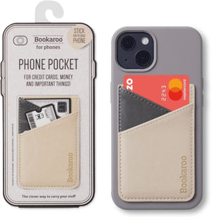 Bookaroo Phone Pocket - Cream