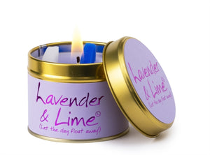 Lavender & Lime - Scented Tin Candle
