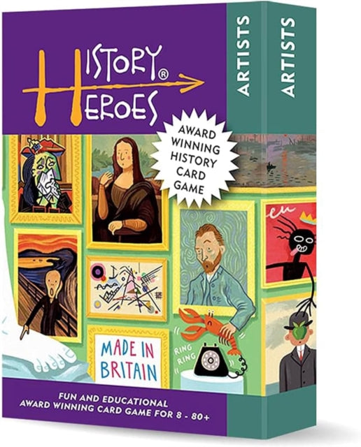Book cover of: History Heroes: ARTISTS card game