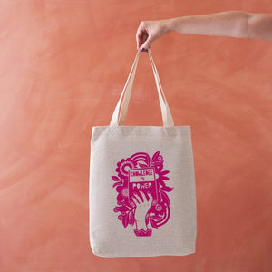 Knowledge is Power - Literary Tote Bag