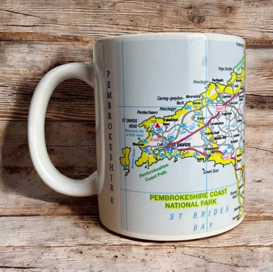 Book cover of: OS Map Ceramic Mug - Pembrokeshire Coast National Park