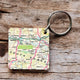 Book cover of: OS Map Wooden Square Key-ring - South Downs National Park