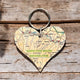 Book cover of: OS Map Wooden Heart Key-ring - North York Moors National Park
