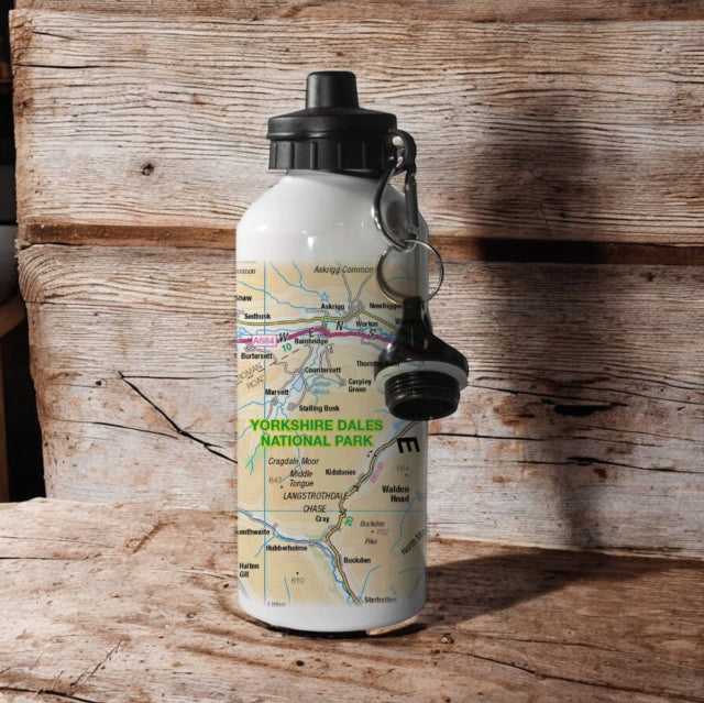 Book cover of: OS Map 600ml Metal Water Bottle - Yorkshire Dales National Park