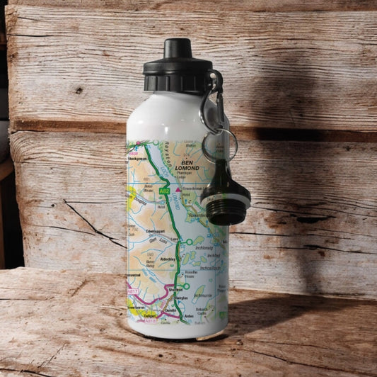 Book cover of: OS Map 600ml Metal Water Bottle - Loch Lomond and The Trossachs National Park