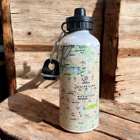 Book cover of: OS Map 600ml Metal Water Bottle - Cairngorms National Park