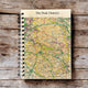 Book cover of: OS Map Wooden Lined Notebook - Peak District National Park