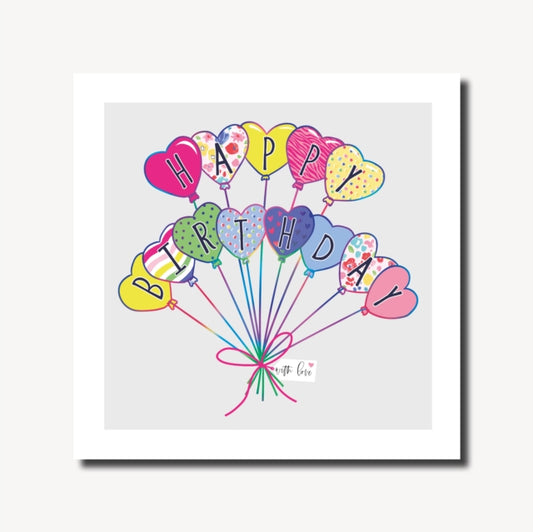Book cover of: Pretty Lilly Heart Birthday Balloons