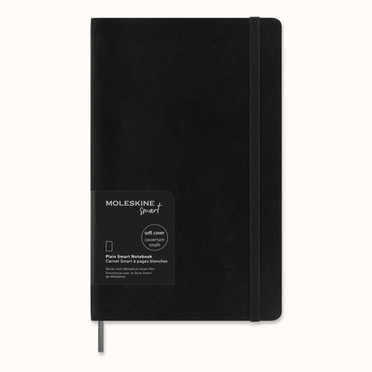 Book cover of: Moleskine Large Plain Softcover Smart Notebook
