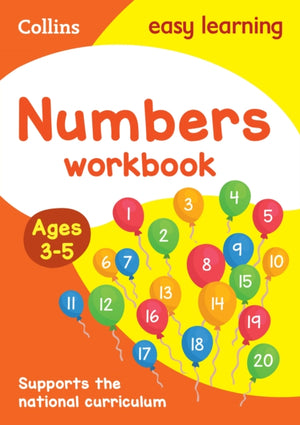 Numbers Workbook Ages 3-5, Prepare for Preschool with Easy Home Learning