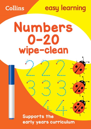 Numbers 0-20 Age 3-5 Wipe Clean Activity Book, Ideal for Home Learning