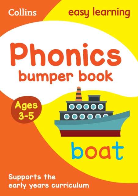 Book cover of: Phonics Bumper Book Ages 3-5. By: Collins Easy Learning