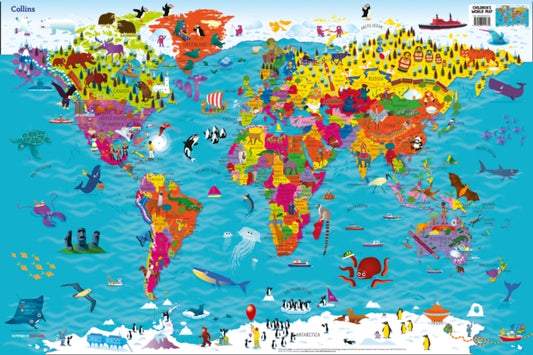 Book cover of: Collins Children’s World Wall Map