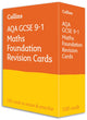 Book cover of: AQA GCSE 9-1 Maths Foundation Revision Cards. By: Collins Collins GCSE