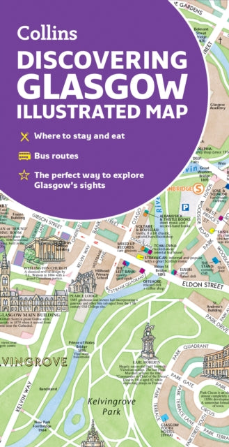 Book cover of: Discovering Glasgow Illustrated Map