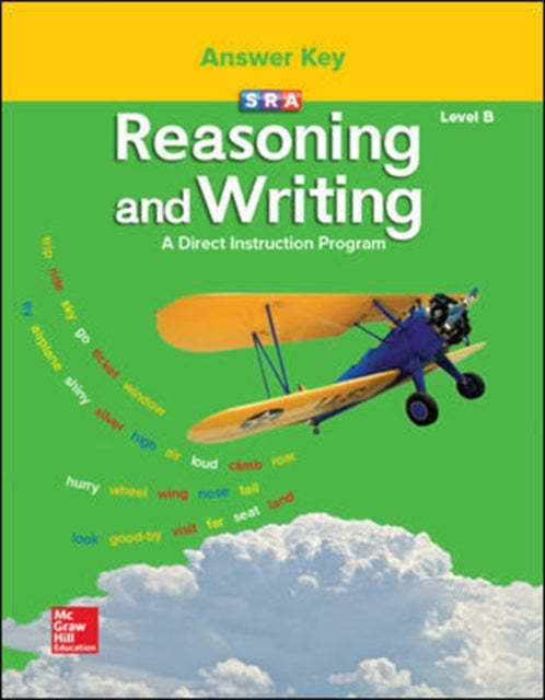 Book cover of: Reasoning and Writing Level B, Grades 1-2, Additional Answer Key. By: Siegfried Engelmann