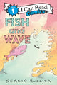 Book cover of: Fish and Wave. By: Sergio Ruzzier