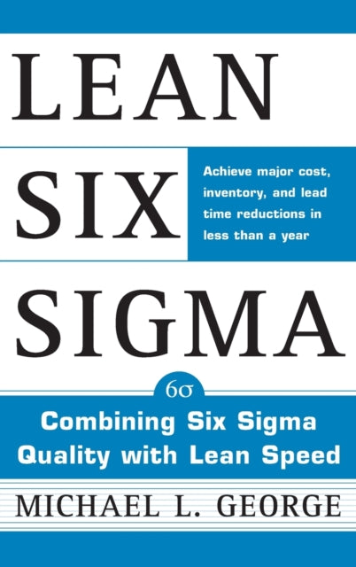 Book cover of: Lean Six Sigma