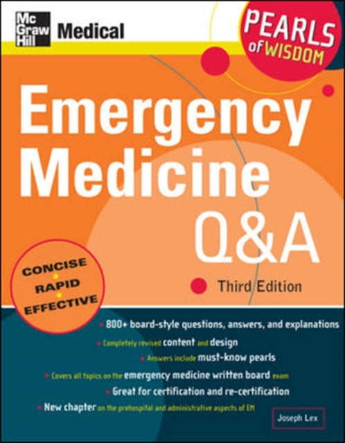 Book cover of: Emergency Medicine Q&A: Pearls of Wisdom, Third Edition