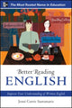 Book cover of: Better Reading English: Improve Your Understanding of Written English. By: Jenni Currie Santamaria