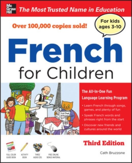Book cover of: French for Children with Three Audio CDs, Third Edition. By: Catherine Bruzzone