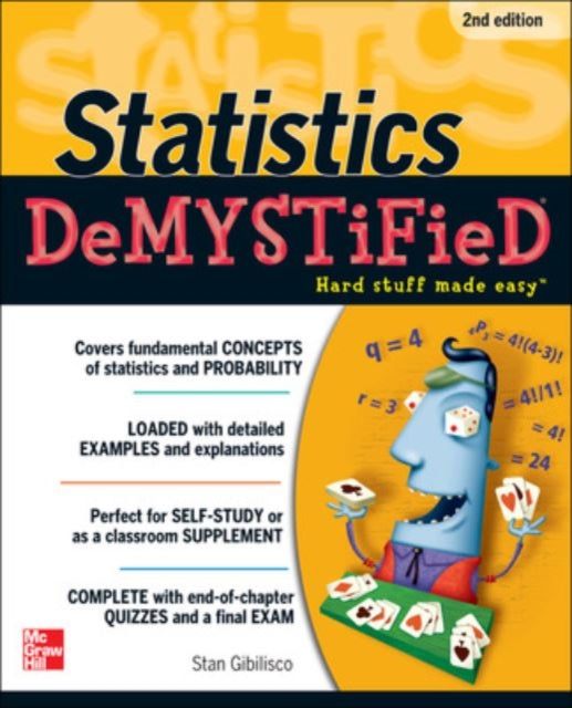 Book cover of: Statistics DeMYSTiFieD. By: Stan Gibilisco