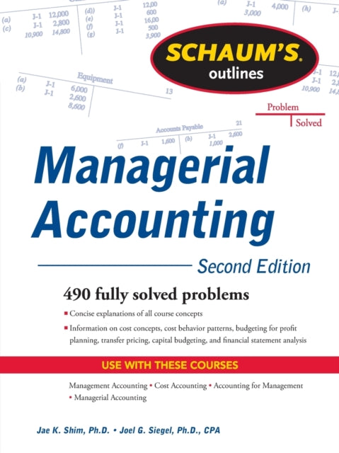 Book cover of: Schaum's Outline of Managerial Accounting