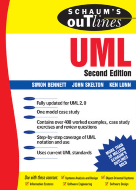 Book cover of: Schaum's Outline's UML. By: Simon Bennett