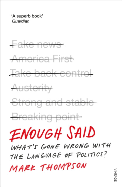 Book cover of: Enough Said. By: Mark Thompson