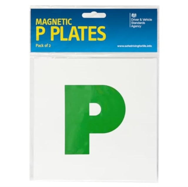 Book cover of: official DVSA magnetic P plates