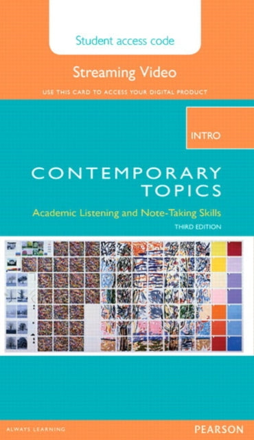 Book cover of: Contemporary Topics Intro Streaming Video Access Code Card. By: Jeanette Clement