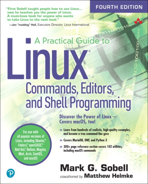 Book cover of: Practical Guide to Linux Commands, Editors, and Shell Programming, A. By: HELMKE, MATTHEW
