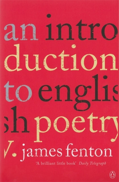 Book cover of: Introduction to English Poetry. By: James Fenton