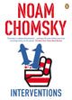 Book cover of: Interventions. By: Noam Chomsky