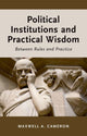 Book cover of: Political Institutions and Practical Wisdom. By: Cameron, Maxwell A.