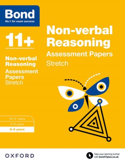 Book cover of: Bond 11+: Non-verbal Reasoning: Stretch Papers. By: Karen Morrison
