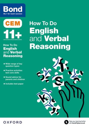 CEM How To Do: Bond 11+ English and Verbal Reasoning (for Cambridge Select Insight)