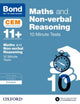 Book cover of: Maths & Non-verbal Reasoning: Bond 11+ CEM 10 Minute Tests (now Cambridge Select Insight). By: Michellejoy Hughes