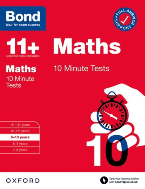 Book cover of: Bond 11+ 10 Minute Tests Maths 9-10 years: For 11+ GL assessment and Entrance Exams. By: Sarah Lindsay