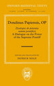 Book cover of: Dondinus Papiensis OP